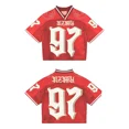 thumbnail image 2 of Camiseta deportiva retro de estilo hip hop de estilo callejero de estilo harajuku, ropa deportiva de verano de secado rápido, ropa de fútbol, camisetas para hombres y mujeres, camisetas holgadas, 2 of 4