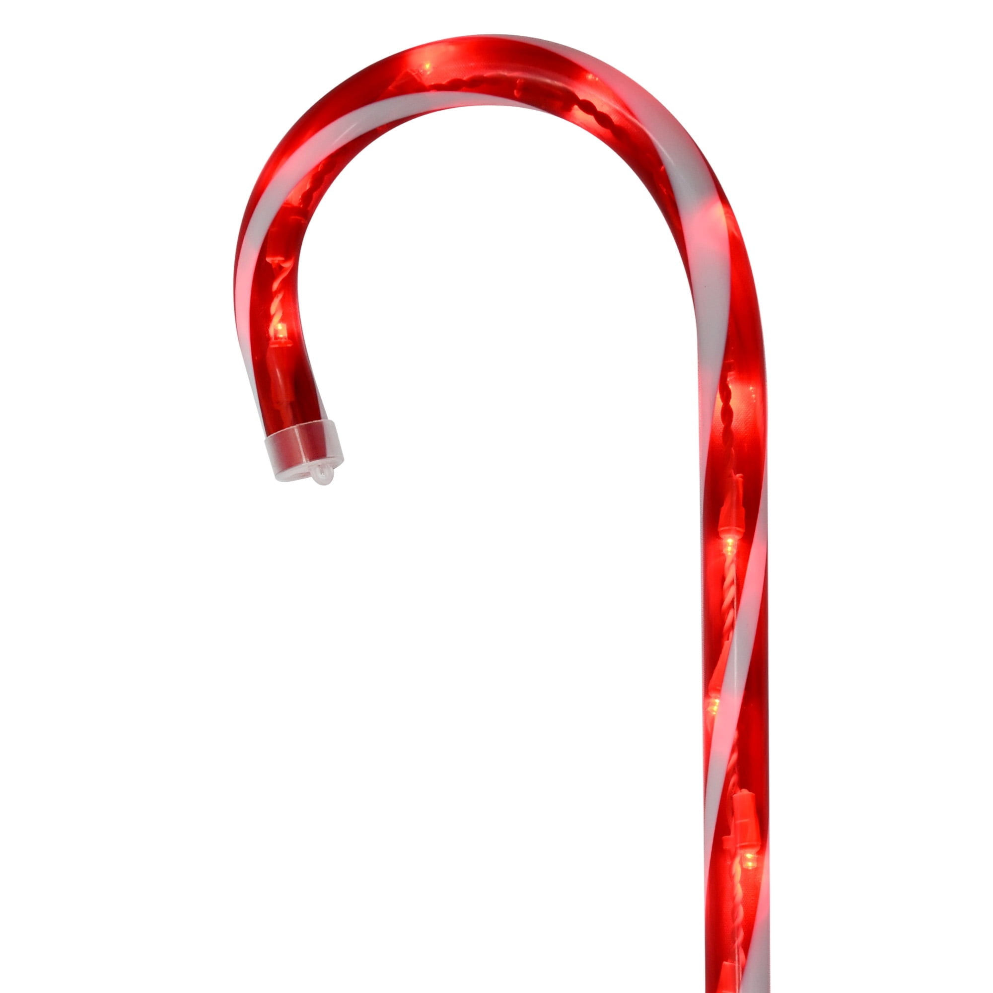 Light-Up Candy Cane Outdoor Christmas Yard Stake, Red and White, 26", by Holiday Time