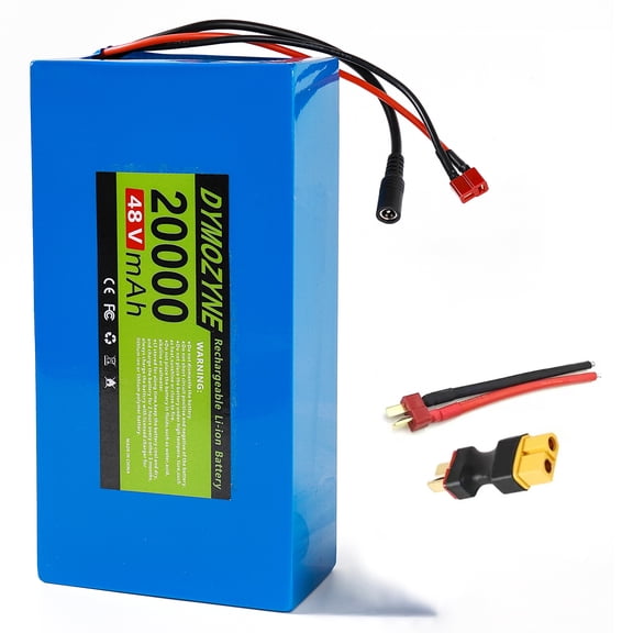 Ebike Battery 48V 20AH Scooter Lithium Battery Pack with 30A BMS for 200W-1000W Electric Bikes and Other Motor,