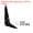 Black, variant on Uxcell Metal L Brackets Iron Floating Shelf Brackets Wall Angle Bracket Corner Brace 4 Set White 8 x 6 inch