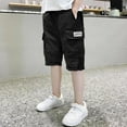 thumbnail image 2 of Taqqpue Boy's Cargo Shorts Kids Baggy Straight Leg Outdoor Quick Dry Hiking Shorts, Summer Classic Fit Jogger Athletic Short Pants with Multi Pocket (4-14 Years), 2 of 5