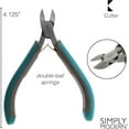 thumbnail image 5 of The Beadsmith Simply Modern Side Cutter, 4.5 inches (114mm) with polished steel head, PVC grip handles and double-leaf springs, tool for jewelry making, 5 of 8