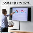 thumbnail image 4 of LazySpin 157" Cord Hider Hide TV Wires, 157 in Cable Cover Kit, 10 Count Black, 4 of 9
