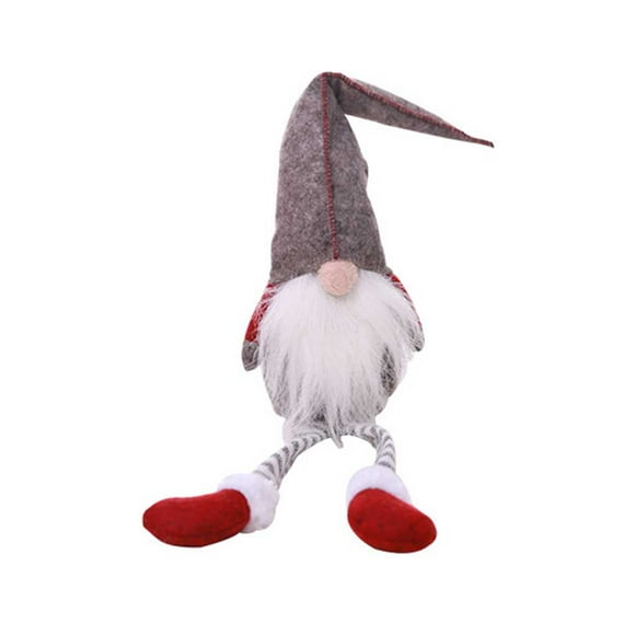ZheElen Long Leg Christmas Tree Doll Xmas Small Santa Gnome Tumbler Toy Hang Decoration Wizard Show Window Photograph Holiday Gift
