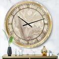 thumbnail image 3 of Designart 'White Onyx Natural White Marble' Glam wall clock, 3 of 3