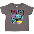 thumbnail image 3 of Inktastic I Love My Dad 80s Retro Style Boys or Girls Toddler T-Shirt, 3 of 5
