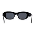 thumbnail image 2 of Mod Womens Square Large Cat Eye Sunglasses All Black, 2 of 4