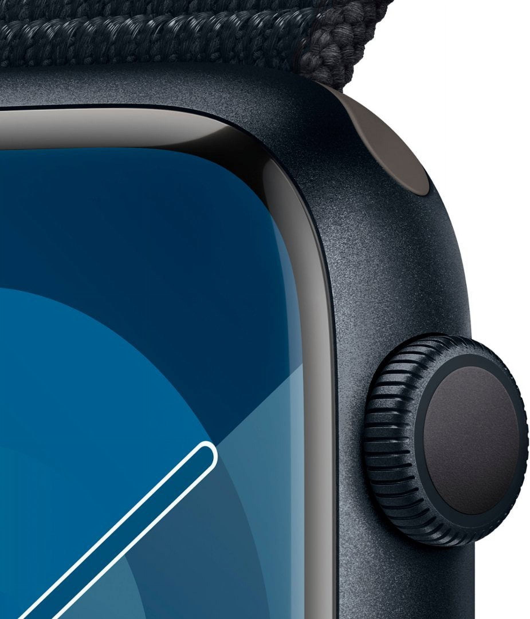 Restored Apple Watch Series 9 GPS 45mm Midnight Aluminum Case with Midnight Sport Loop (Refurbished)