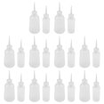 thumbnail image 1 of 20pcs Plastic Squeeze Bottles  Small Clear Empty Squirt Bottle Pointed Glue Bottle, 1 of 6