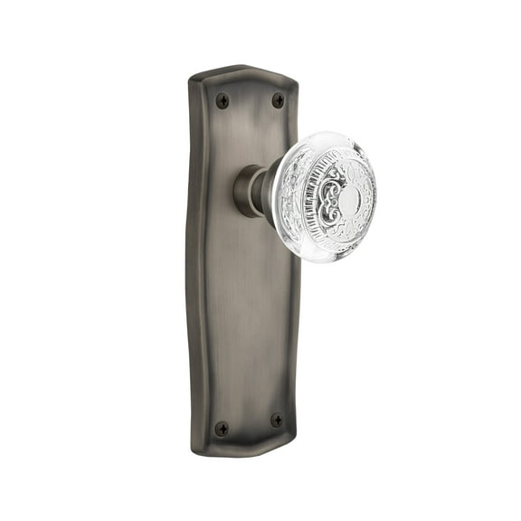 Nostalgic Warehouse Praced_Prv_238_Nk Vintage Crystal Egg And Dart Privacy Door Knob Set -