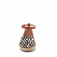 thumbnail image 2 of Vince Camuto Arcketta Zebra Cognac Leather Espadrille Flat Ankle Strap Sandals (Multi, 5), 2 of 4