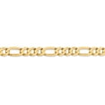 thumbnail image 3 of 10K Yellow Gold chain Figaro Concave 20 in 6.75 mm, 3 of 5