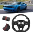 thumbnail image 3 of Volante De Fondo Plano, Volante De Fibra De Carbono Diseño De Carreras Reemplazo De Tolerancia Al Calor Para 2015-2021 Para Modificación De Automóvil, 3 of 7