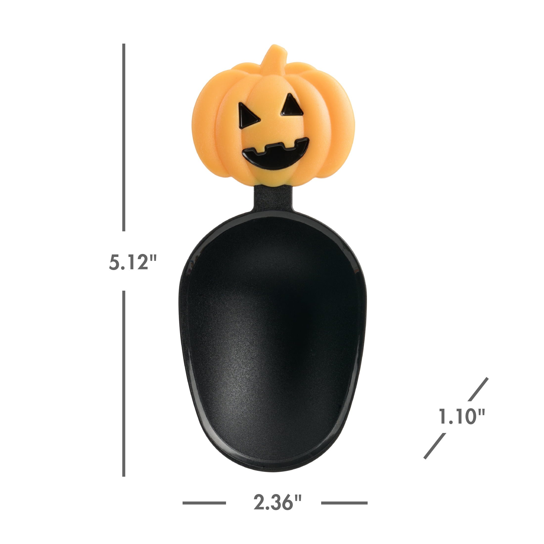 Way to Celebrate Halloween Candy Scoop Set, Jack-O-Lantern and Ghost Themed, 2 Pieces