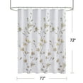thumbnail image 2 of Madison Park Modern Floral Printed Burnout Shower Curtain with Yellow MP70-7482, 2 of 5