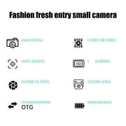 Digital Camera Anti Shake Point and Shoot Camera 4K 48MP Kids Camera for Teens Children 2.4inch Screen Portable Camera