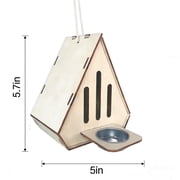 2 Pcs Butterfly Habitat with Feeders, Wooden Ladybird Butterfly Garden Kit, Diy Painted Wood Hanging Butterfly House Kit, Great Outdoor Garden Gift & Decor