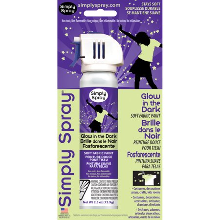 Deval Products Glow In The Dark Spray Fabric Paint, 2.5 oz ...