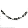 thumbnail image 6 of Stainless Steel Themed Necklace Chain Chisel Antiqued and Polished Skull 24 inch 12 mm, 6 of 6