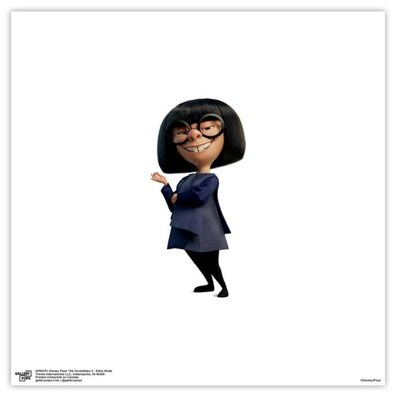 Gallery Pops Disney Pixar The Incredibles 2 - Edna Mode Wall Art, Unframed Version, 12" x 12"