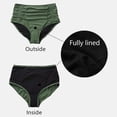thumbnail image 3 of Alove Women's High Waisted Tummy Control Bikini Bottoms Ruched Sexy Swimsuit Bottoms, 3 of 7