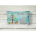 thumbnail image 2 of Carolines Treasures CK4778PW1216 Norwegian Forest Cat Merry Christmas Canvas Fabric Decorative Pillow, 12H x16W,, 2 of 4