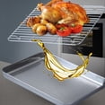 thumbnail image 2 of Becaristey Stainless Tray Easy Access And Multi-functional For Food Storage And Baking Stainless Steel Tray Stainless Steel 304net rack medium 1Set, 2 of 6