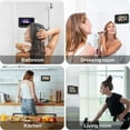 thumbnail image 5 of Shower Phone Holder Waterproof 360° Rotation, Mirror/Wall Mount Phone Holder for Shower Bathroom Bathtub Kitchen, Compatible with 4" - 7" Smartphone, 5 of 8