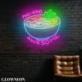 thumbnail image 2 of Glowneon Pho King Awesome Neon Wall Decor, Vietnamese Pho Store Sign, 2 of 5
