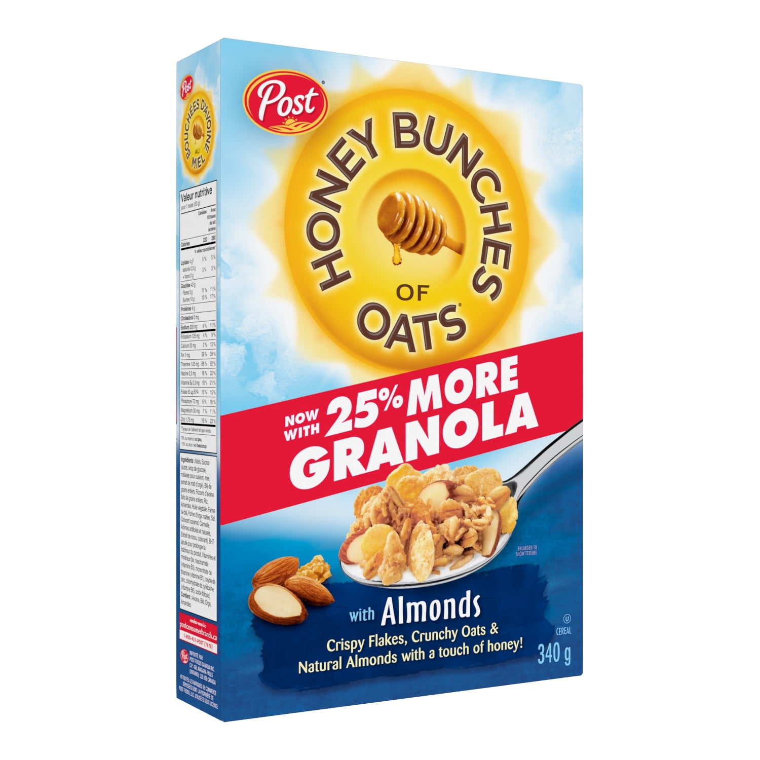 Post Honey Bunches of Oats With Almond Cereal, Post Honey Bunches of Oats With Almond Cereal 340g