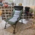 thumbnail image 4 of Camping Lounge Chair, Portable Folding Reclining Camping Chair With Adjustable Backrest For Indoor And Outdoor Camping Beach Hiking Fishing, Green+black+grey,Black-Grey, 4 of 13