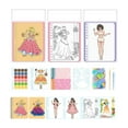 thumbnail image 3 of Libros de actividades con temática de disfraces, juego de cambio de vestuario, álbum de recortes, juguete educativo 4 en 1 rosa, 3 of 8