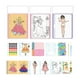 thumbnail image 3 of Libros de actividades con temática de disfraces, libros de pegatinas para desfiles de moda, libros de arte hechos a mano, educativos. 4 en 1 rosa, 3 of 8