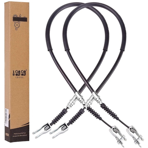 10L0L Golf Cart Brake Cable for Club Car DS 1981-1999 G&E,Driver & Passenger Side,OEM#: 1011125, 1011403, 1016761-01(42 Inch, 2PCS)