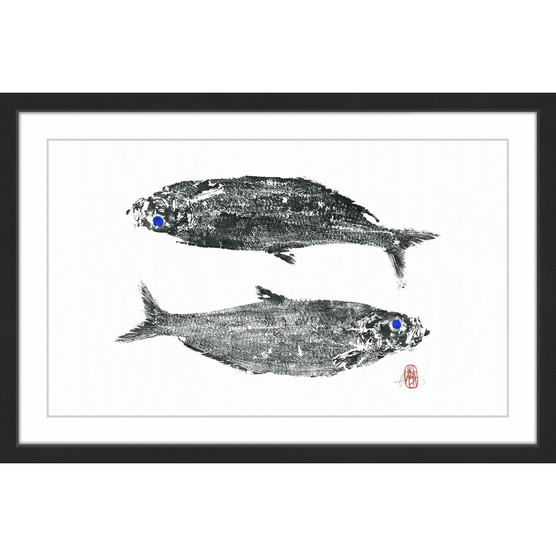 "Dessous Dessus" Framed Painting Print