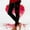 Black, variant on Women's Yoga Pants Workout Joggers Casual Valentine's Day Heart Print Full Length High Waist Leggings for Running Exercise Gym Red(S-3Xl)
