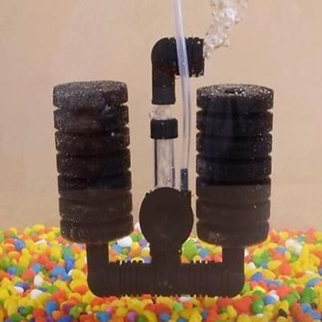 Flmtop Practical Aquarium Biochemical Sponge Filter Fish Tank Filtration Bio Air Pump