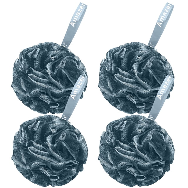 Juego de esponjas para baño y ducha AmazerBath, 75 g/unidad, para hombre, 4 unidades