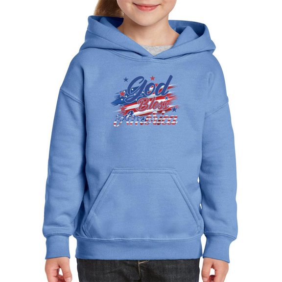God Bless America Hoodie Juniors -Image by Shutterstock, x-Large