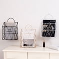 thumbnail image 4 of Coofit Wall File Holder Iron Grid Wall File Organizer Document Organizer Mail Organizer, 4 of 10