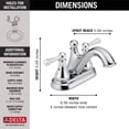 thumbnail image 3 of Delta International 25999LF Haywood Two Handle Centerset Lavatory Faucet  Chrome -, 3 of 5