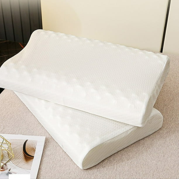 Almohada De Látex Para Cama, Almohada De Látex Cervical Con Ajuste Respetuoso Con La Piel Para Dormir Cómodamente