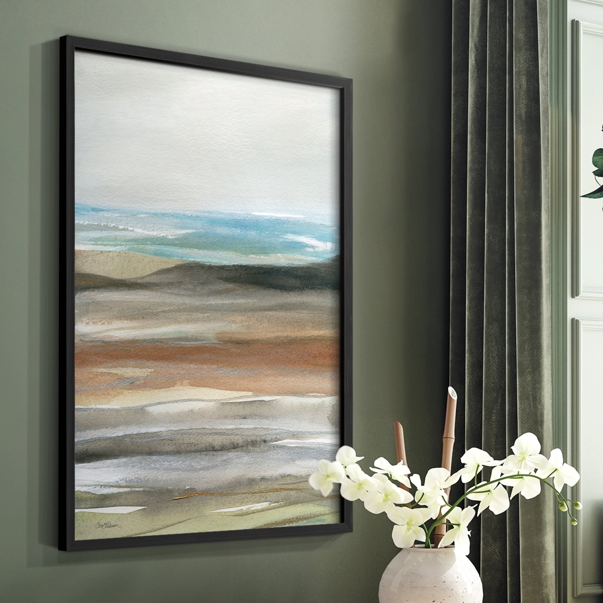 Nature's Many Layers II in Black Solid Wood 22 x 28 Framed Print