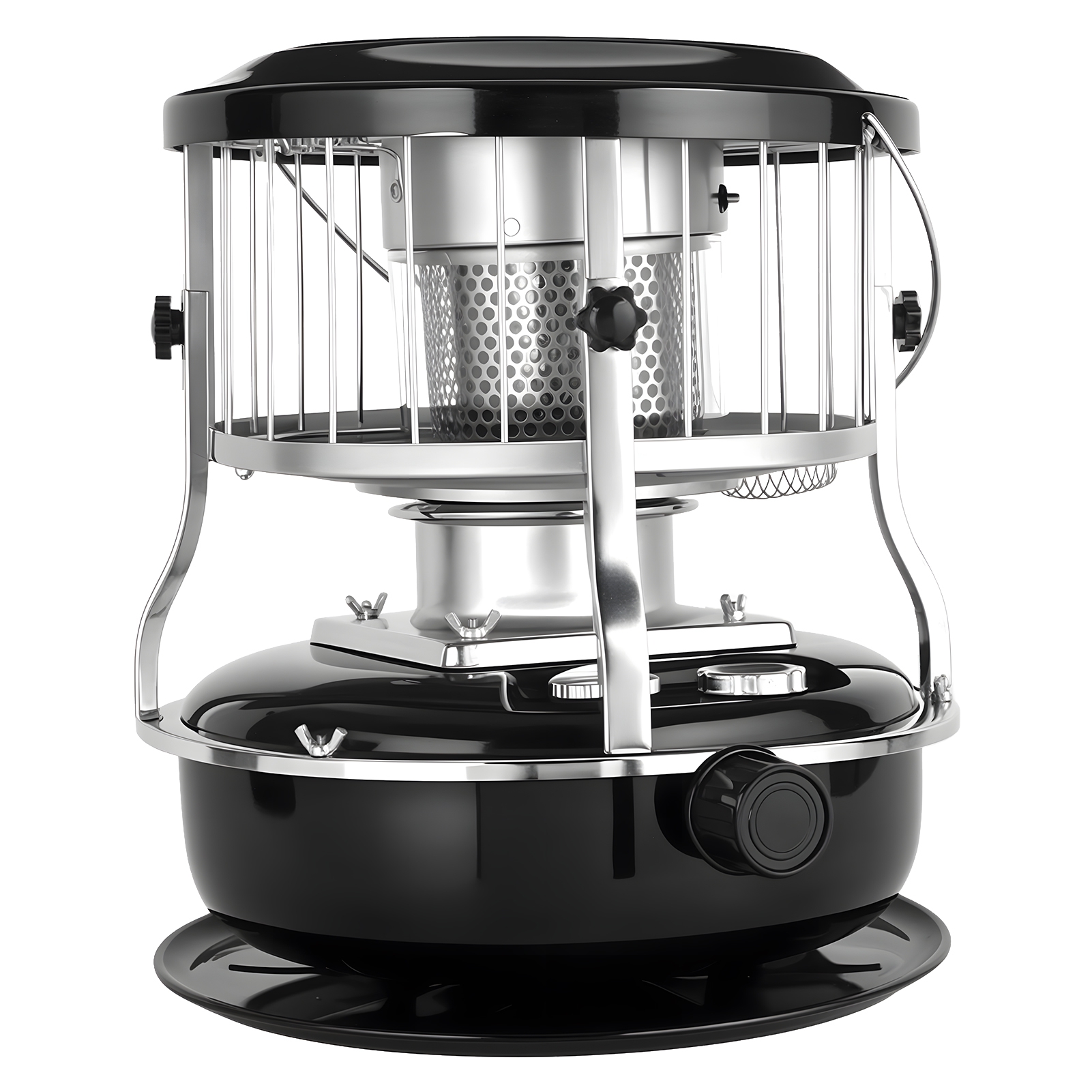 2-in-1 Kerosene Heater & Stove 9000 BTU, Portable Non-Electric Indoor/Outdoor Radiant Heater for Camping, Cooking, Emergency Heat