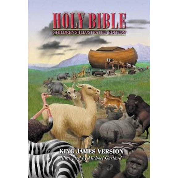 Pre-Owned Holy Bible, Children's Illustrated Edition Beautiful Art To Draw Kids Into The Scriptures (Paperback) 0718000838 9780718000837