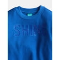 thumbnail image 2 of Wonder Nation Girls Fleece Crewneck Sweatshirt, Sizes 4-18 & Plus, 2 of 3