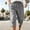 Gray, variant on Men's Quick Dry 3/4 Pants Lightweight Capri Shorts Hiking Fishing Travel Pants Casual Loose Fit Size 3XL Gray