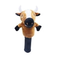 thumbnail image 2 of Funda de palo de golf con diseño de animal para madera de calle, de peluche con dibujos animados, para mujeres, hombres, golfistas, mujeres mayores vaca, 2 of 8