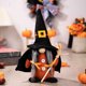 thumbnail image 4 of Xihbxyly Gnomo de Halloween, Diseño de Bruja con Sombrero de Copa, Decoración de Tela Única, Ambiente Festivo para El Hogar y La Oficina, Perfecto para Repisas, Escritorios o Estantes, 3.55 X 2.76 X, 4 of 5
