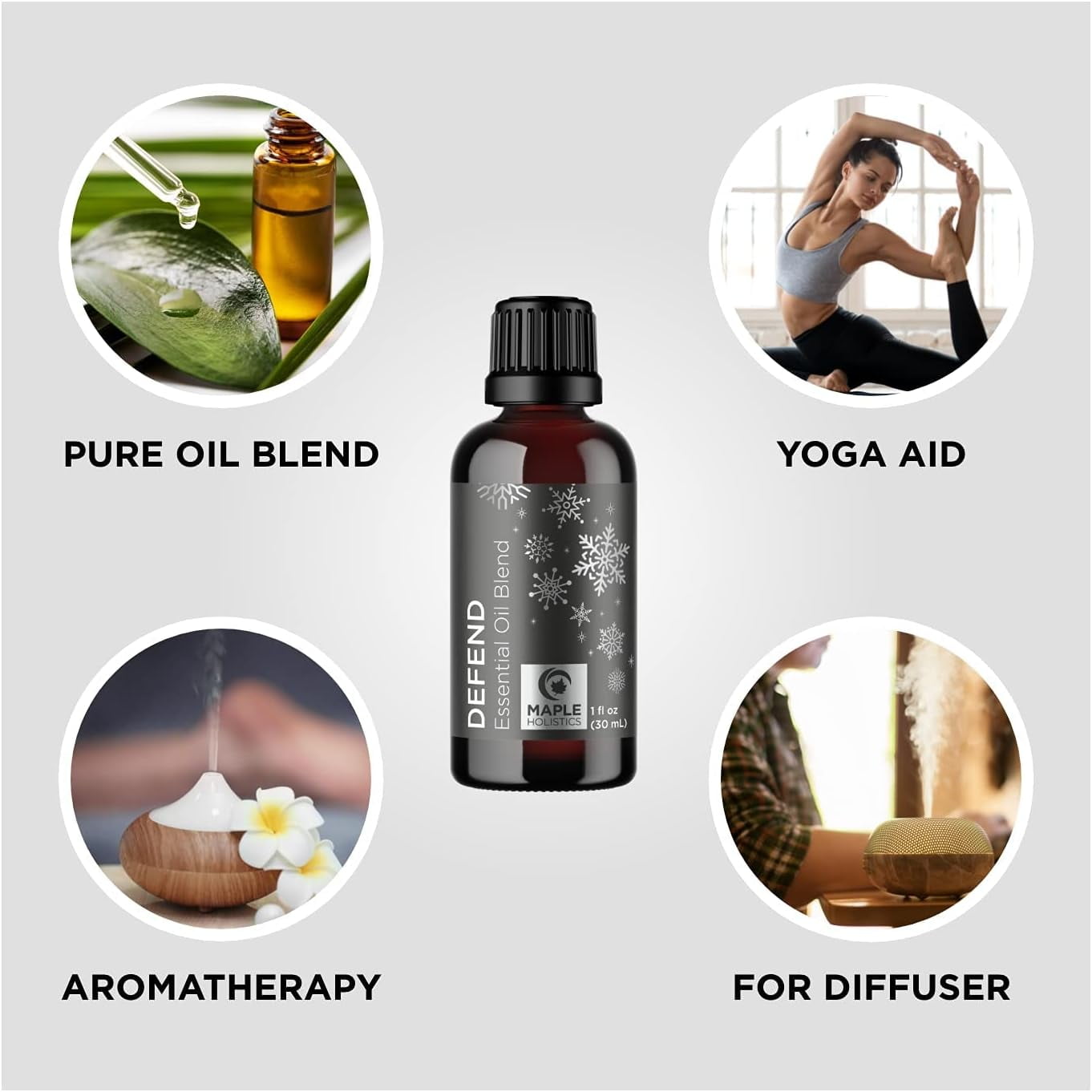Air Purification Essential Oil - Maple Holistics Clean Air Odor Neutralizer  Aromatherapy - Essential Oils for Diffusers for Home and Travel - Purify  Essential Oil Blend with Invigorating Eucalyptus 